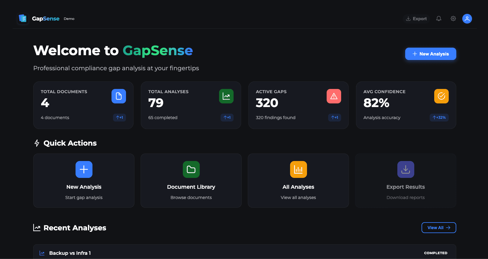 GapSense — Screenshot 1 of 3